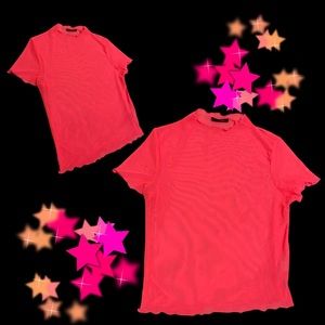 Neon mesh top